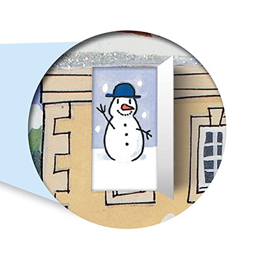 Traditional Advent Calendar - Alison Gardiner Christmas Village Design - Paper Holiday Countdown Calendar - Large 11.7x16.5 inches - color: Christmas Village