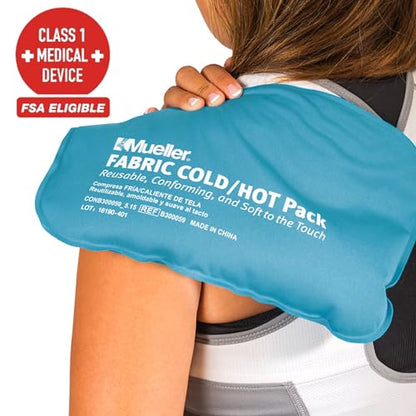 MUELLER Sports Medicine Reusable Fabric Cold & Hot Pack, Ice Pack for Injuries and Pain Relief, Blue