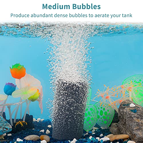 Pawfly Aquarium 4 Inch Air Stone Cylinder for Larger Pumps Bubble Diffuser Release Tool for Buckets Fish Tanks Outdoor Garden Ponds and DWC Reservoirs, 4 Pack - size: 4x2" (4 Pack)