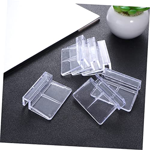 10pcs Acrylic Aquarium Brackets Fish Tank Cover Support Holders Clear Practical Rack for Glass Tanks Safe for Fish and Small Pets