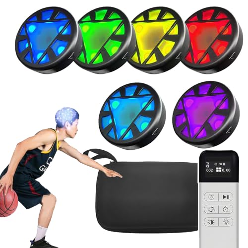Reaction Training Light-Design Different Targeted Training,6 Modes Sports Agility Lights Training Kit,Reaction Training Light - Improves Reaction Time & Agility,5 Kinds of Lights