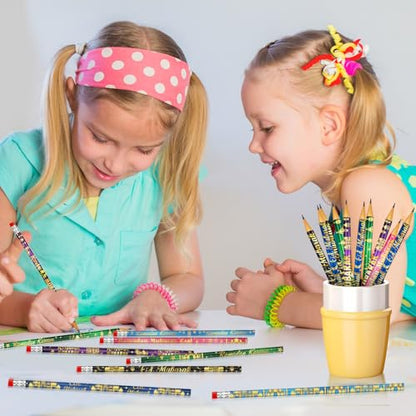 200 PCS Ramadan Pencils Eid Mubarak Wood Pencils with Eraser Ramadan Mubarak Party Favors Gifts Stationery Pencil Bulk for School Classroom Office Giveaways Prizes Islamic Party Favors Supplies - style: Mubarak200