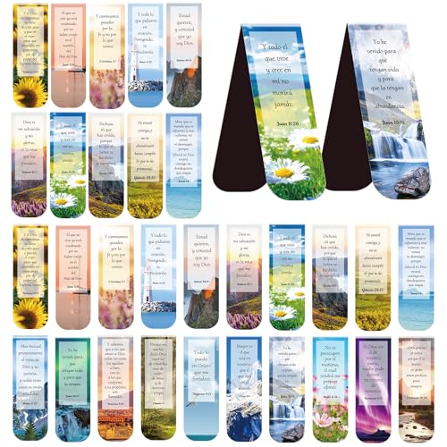 Spanish Bible Magnetic Bookmarks, Christian Book Marks for Bible Study - style: Spanish Bible