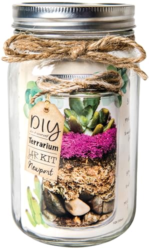 SuperMoss (90412) Terrarium Kit DIY Jar - Newport 32oz - color: Newport