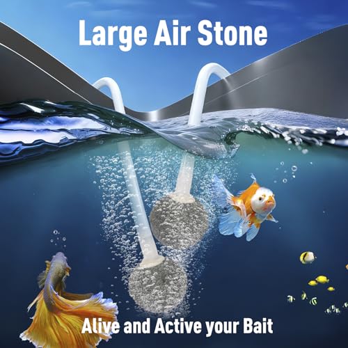 Solar Powered Aquarium Air Pump, Quiet Powerful Fish Tank Air Pump - color: White