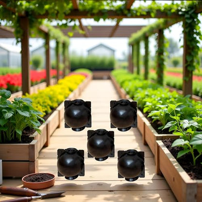 5 Pcs Small Reusable Black Plant Rooting Balls - Air Layering Pods - High-Pressure Propagation Device - Reusable Plant Rooting Grow Box