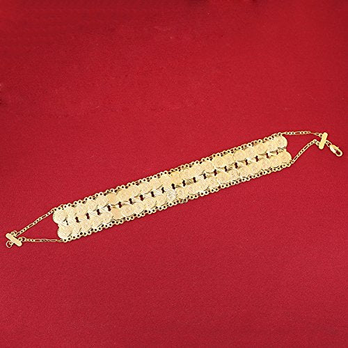 Small Cute Gold Plated Islamic Muslim Arab Money Coins Bracelet for Women Jewelry Bangle - style: Style B