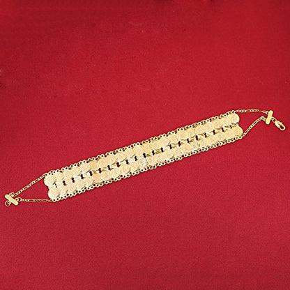 Small Cute Gold Plated Islamic Muslim Arab Money Coins Bracelet for Women Jewelry Bangle - style: Style B