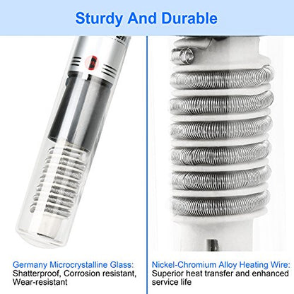 DaToo Aquarium Heater Fish Tank Heater Submersible 200 Watt, 1 Yr Warranty - size: 200Watt