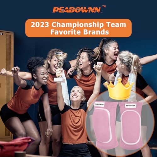Volleyball Elbow Pads Youth 2XS-XL - Kids Teens Elbow Protector with Thicken Sponge Breathable Padding - color: Pink, size: X-Large