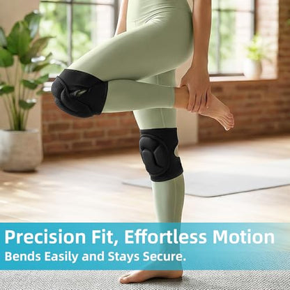 Knee Pads for Cleaning Floors & Gardening, One Size L Fits Most with Adjustable Straps, Soft EVA Foam Cleaning Knee Pads for Women & Men, Non-Slip Kneepads for Housework, Gardening, Yard & Flooring (1 Pair)