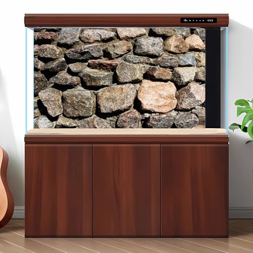 Stone Aquarium Background Natural Rock Fish Tank Background Rocky Glass Terrarium Background Rock Wall Aquarium Background Rock Stone Reptile Habitat Background Stone Tank Backdrop 36x18in