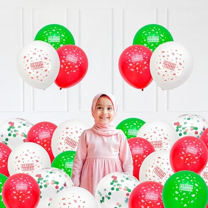 Ramadan Mubarak Balloons: Watermelon Decoration Latex Balloons - style: Ramadan Latex Balloons