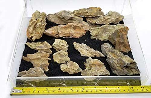 Aquarium Ohko Dragon Stone Rock Mixed Sizes - size: TINY PIECES 5 LB