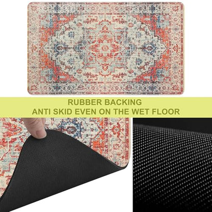 Cat Food Mat Pet Feeding Mats Dog Bowls Mat Cat Water Mat 12x20 Inch Boho5 - color: Bohemia Style 05