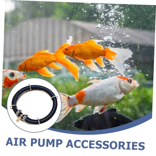 Happyyami Aquarium Bubbler Stainless Steel Oxygenation Diffuser for Fish Tank Produces Fine Bubbles for Enhanced Water Quality for Use