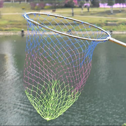 Folding Nylon Landing Dip Net Replacement Fishing Landing Meshs Net for Freshwaters Saltwater Fishing Net Easy to Use - size: 50cm