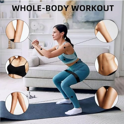 Ring Resistance Bands, X-Heavy Heavy Duty Total Body Fitness Exercise Bands | A Must Have for Fitness Men and Women, Black 3 Pieces - color: Black