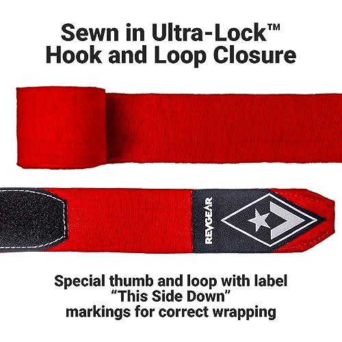 Revgear 2-Inch Wide Elastic Hand Wrap - color: Red
