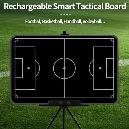 16“Double Side LCD Coaching Board Football Tactics Board | Double Side Use,One-Touch Erase Lock,Includes Stylus Pen,9.4 inch x 13.4 inch screen
