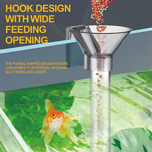 Fish Shrimp Feeder Tube and Plate Set, Feeding Tube Brush,Fish Feeding Dish Multifunctional Plastic Shrimp Feeder with Bowl for Aquarium