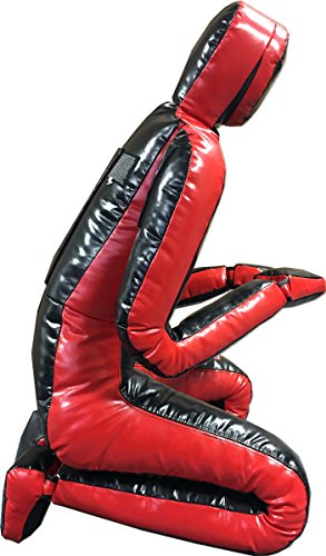 Ring to Cage Deluxe MMA Grappling/Jiu Jitsu/Ground & Pound Dummy 3.0 - Youth or Adult - color: Adult (Filled) Black/Red