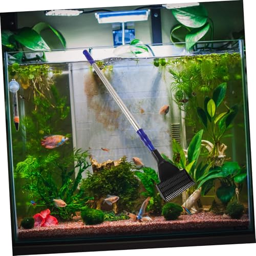 BESPORTBLE Detachable Fish Tank Brush Cleaning Kit Includes Brush Rake Scraper Clip Non-damaging for Fish Tank and Plants