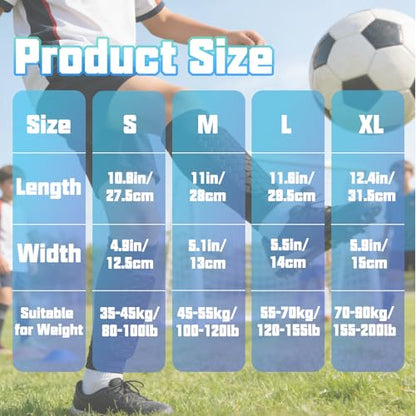 Soccer Shin Guards, Shin Defenders for Kids Youth Adult Ski Shin Guards Pads for 2-18 Years Old Calf Compression Sleeve with Honeycomb Pads, Lightweight Calf Protective Gear for Football - size: Large