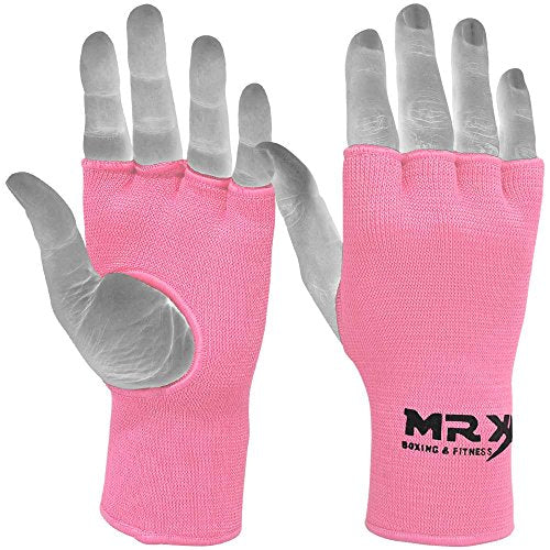 Muay Thai Boxing Inner Gloves Protective Hand Wrap MMA Fist (Pink, X-Large) - color: Pink, size: X-Large