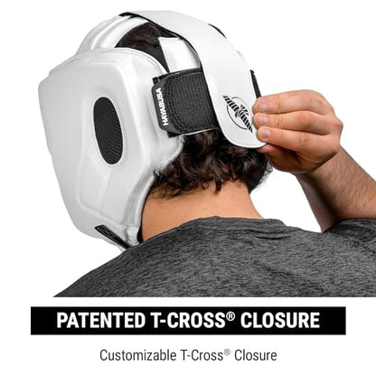 Hayabusa T3 Boxing Headgear Adjustable - color: White, size: Medium