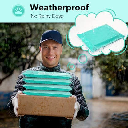 Fuxury Poly Mailers 10x13 100 Pcs Teal Shipping Envelopes, Self-Sealing Envelopes, Boutique Custom Bags, Enhanced Durability Multipurpose Envelope, Keep Items Safe & Protected | Strong Adhesive Packaging Mailers Poly Bag,Waterproof Self Seal Mailing Envel