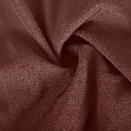 Ctreela Abaya Muslim Dresses for Women Girls Pockets Islamic Prayer Clothes with Tie Waist Ramadan Tarawih Sawm Outfits - color: Brown, size: XX-Large
