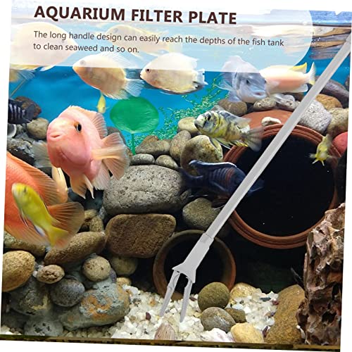 Aquarium Tweezers Extra Long Water Plants Tweezer Set Fish Tank 50cm Gray and Black Pair