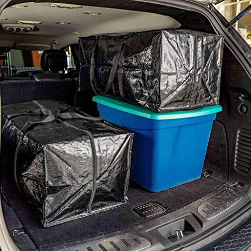 BAG-THAT! 10 Moving Bags Heavy Duty Extra Large Stronger Handles Wrap Storage Totes Zippered Reusable Packing Bags Moving Supplies Storage Boxes Storage totes Moving Boxes Packing Supplies Packing Box