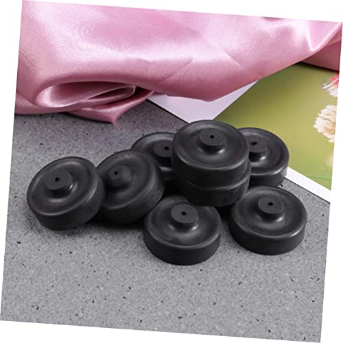 Happyyami Silicone Oxygen Pump Membrane for Aquarium 10 Pcs A5 Size Air Pump Accessories Fish Tank Oxygen Pump Replacement Black - size: 10pcs