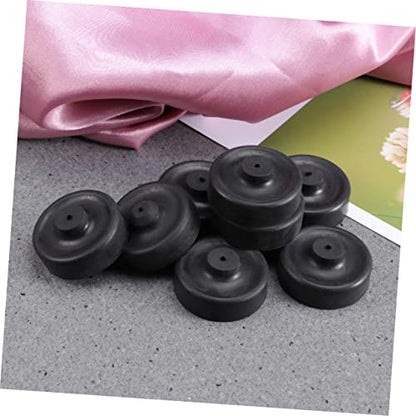 Happyyami Silicone Oxygen Pump Membrane for Aquarium 10 Pcs A5 Size Air Pump Accessories Fish Tank Oxygen Pump Replacement Black - size: 10pcs
