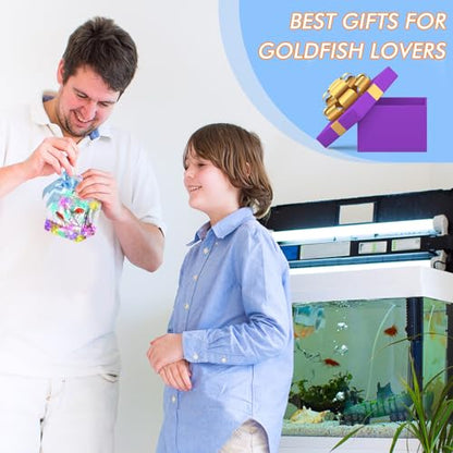 20 Pcs 17oz LED Plastic Fish Bowls, Clear Shatterproof Glowing Vases with Ivy, Plastic Fish Tank Unbreakable Aquarium for Carnival Games, Party Home Decoration