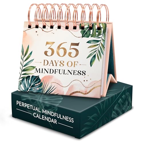 Mindfulness Calendar, 365 Daily Prompts, Inspirational Gifts for Women - color: Mindfulness