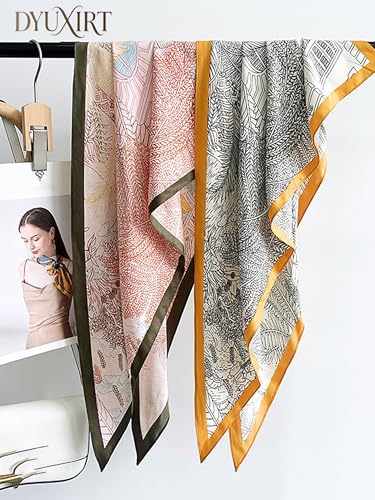 Triangle Shawls Scarf Head Hair Neck For Women Scarves Fashion Silk Feeling Lady Lightweight 51 * 23.6inch - color: K25-pink Hawaii（51*23.6inch）