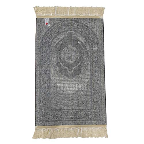 Islamic Adult Prayer /wall Mat Black/Gold Kaaba Black stone Muslim Rug, Janamaz Musallah Rug-Saudi Arabia