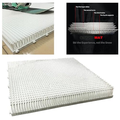 Ski Mat Carpet Multifunctional Sturdy Indoor White Ski Training Board Teens Boys