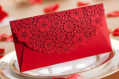8 PCS Chinese Red Envelopes/Money Pocket/Party Accessory Organizer Envolop for Bussiness Occassion/Invited Card/Wedding/Birthday/New Year Party (8PCS) - color: 8PCS