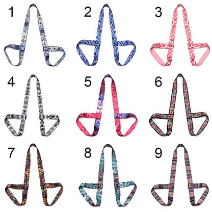 Fitness Exercise Stretch Adjustable Sport Sling Shoulder Yoga Mat Strap Belts Carry Straps Yoga Belt(8)