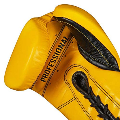 Pro Mex Pro Lace Training Gloves V 3.0 - color: Yellow, size: 18 oz