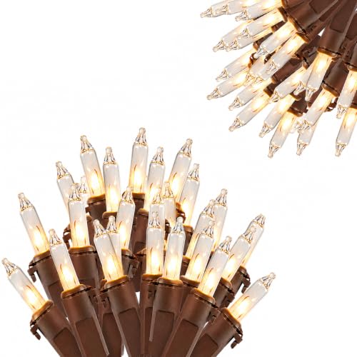 Vigdur Brown String Lights, 2 Packs 21FT Brown Wire Christmas Lights - color: Brown
