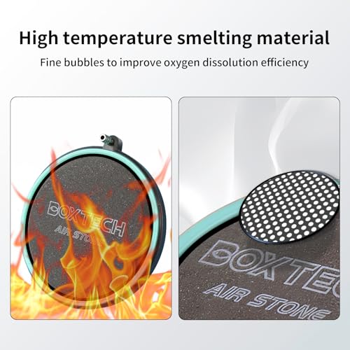 2inch Nano Aquarium Air Stone, Quiet Bubble Diffuser | Nano Ceramic, Ultra-Fine Bubbles, Complete Kit, Hydroponics & Shrimp Tank - size: 2 inch