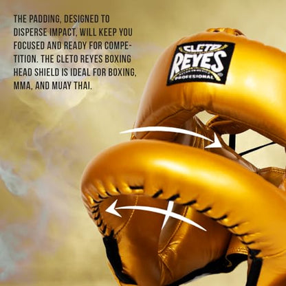CLETO REYES Boxing Headgear with Face Bar for Men and Women, Protective Head Guard Face Saver, Sparring Fighting Sports - color: Electric Blue