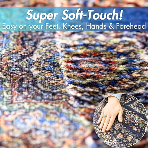 Sacred Artisans Prayer Rug with Super Soft Touch for Men and Women | Prayer Mat and Meditation Mat for Home Travel & Gift (Palace - Non Padded) - color: Palace - Non Padded