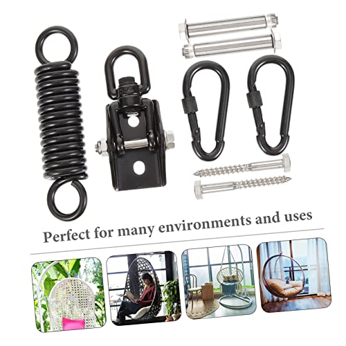 VICASKY Stainless Steel Heavy Bag Mount Suspension Hook Set for Boxing Swing and Hammock Shock Absorbing Spring Design Heavy Duty Bracket for Outdoor and Home Gym