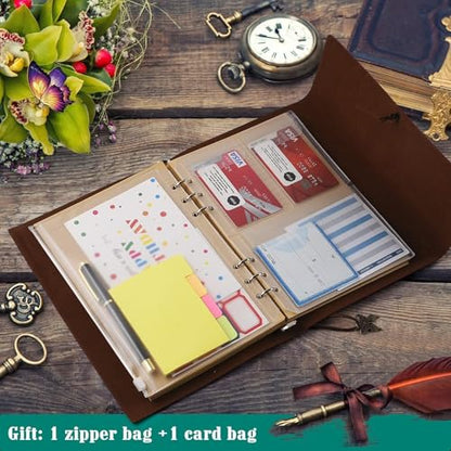 OMEYA Leather Journal Notebook, Refillable Writing Journal Diary Planner，Gifts For Women,Men, Girls, Sister, Friends (Blue, A5-9.3''×6.3'') - color: Blue, size: A5-9.3''×6.3''